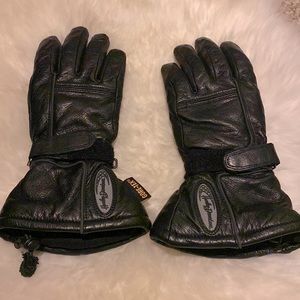 Harley Davidson Women’s Small Leather Gauntlet Motorcycle Gloves